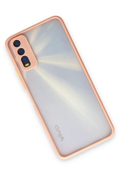 Mey İthalat®  Vivo Y11S Kılıf Montreal Silikon Kapak - Pembe