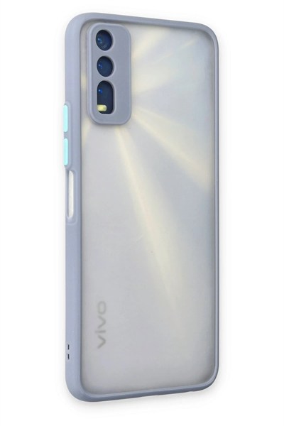 Mey İthalat®  Vivo Y11S Kılıf Montreal Silikon Kapak - Gri