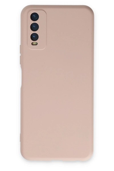 Mey İthalat®  Vivo Y11S Kılıf Nano içi Kadife Silikon - Pudra