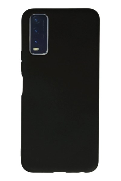 Mey İthalat®  Vivo Y11S Kılıf Nano içi Kadife Silikon - Siyah