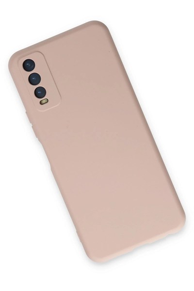 Mey İthalat®  Vivo Y11S Kılıf Nano içi Kadife Silikon - Pudra