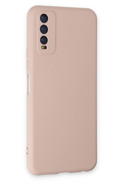 Mey İthalat®  Vivo Y11S Kılıf Nano içi Kadife Silikon - Pudra