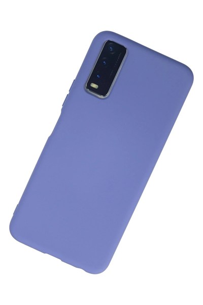 Mey İthalat®  Vivo Y11S Kılıf Nano içi Kadife Silikon - Lila