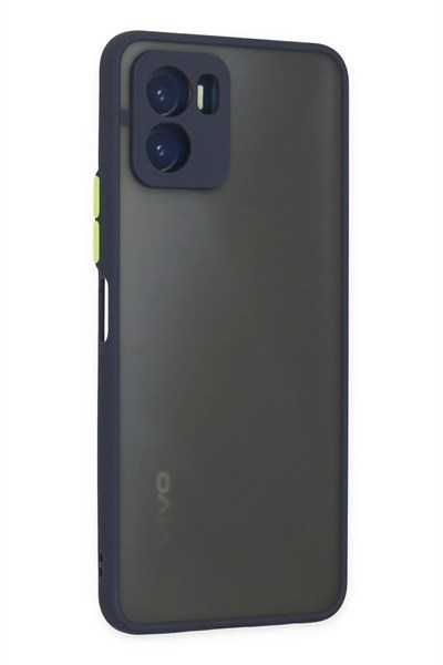 Mey İthalat®  Vivo Y15S Kılıf Montreal Silikon Kapak - Lacivert