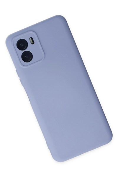 Mey İthalat®  Vivo Y15S Kılıf Nano içi Kadife Silikon - Lila