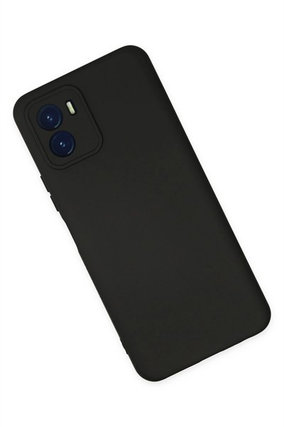 Mey İthalat®  Vivo Y15S Kılıf Nano içi Kadife Silikon - Siyah