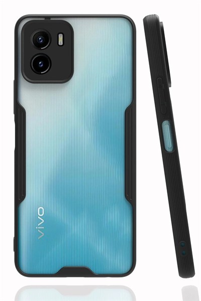 Mey İthalat®  Vivo Y15S Kılıf Platin Silikon - Siyah