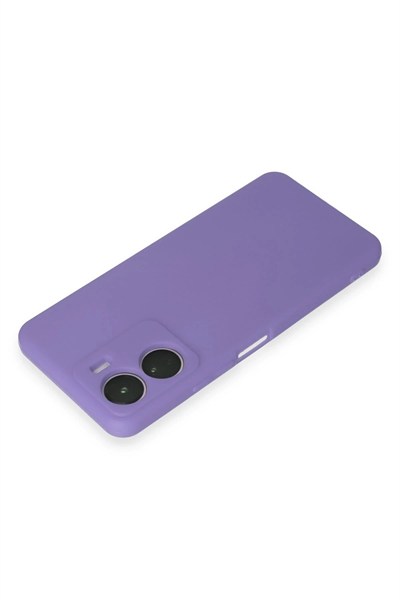 Mey İthalat®  Vivo Y16 Kılıf First Silikon - Lila