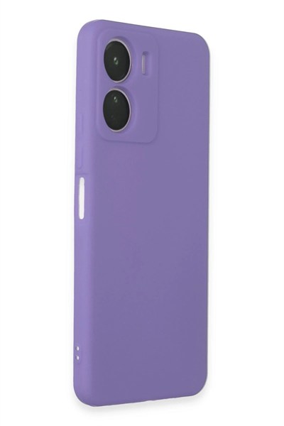 Mey İthalat®  Vivo Y16 Kılıf First Silikon - Lila