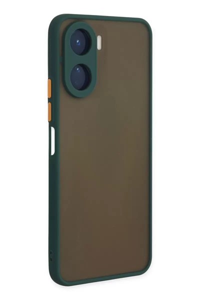 Mey İthalat®  Vivo Y16 Kılıf Montreal Silikon Kapak - Yeşil