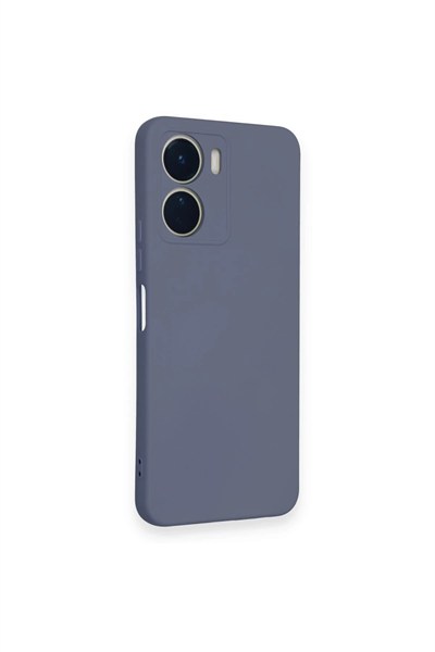 Mey İthalat®  Vivo Y16 Kılıf Nano içi Kadife Silikon - Gri