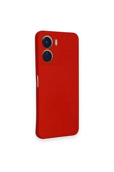Mey İthalat®  Vivo Y16 Kılıf Nano içi Kadife Silikon - Kırmızı