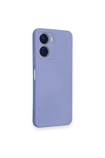 Mey İthalat®  Vivo Y16 Kılıf Nano içi Kadife Silikon - Lila
