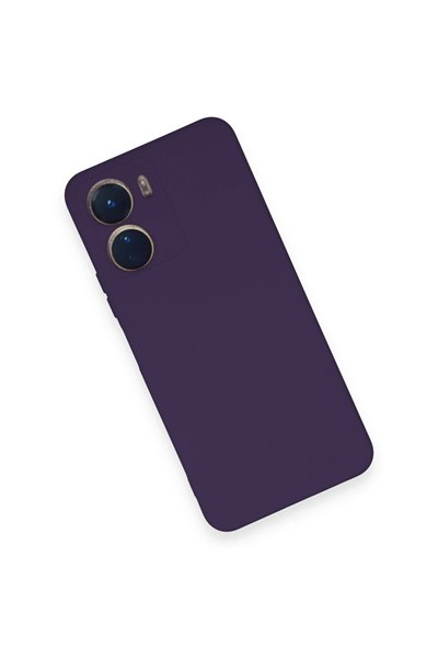 Mey İthalat®  Vivo Y16 Kılıf Nano içi Kadife Silikon - Mor
