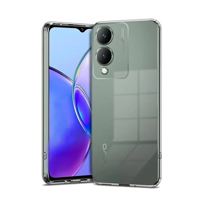 Mey İthalat®  Vivo Y17S Kılıf Lüx Şeffaf Silikon