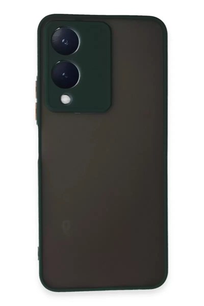 Mey İthalat®  Vivo Y17S Kılıf Montreal Silikon Kapak - Yeşil
