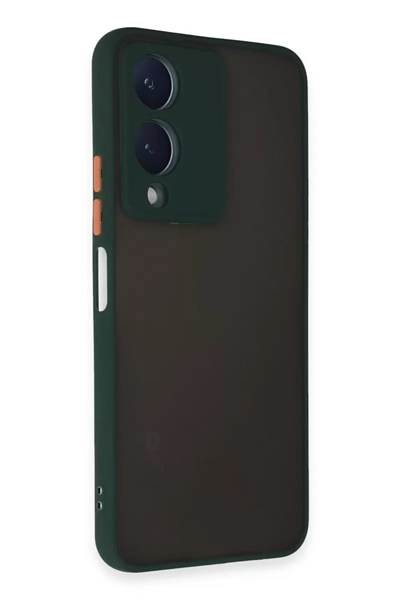 Mey İthalat®  Vivo Y17S Kılıf Montreal Silikon Kapak - Yeşil
