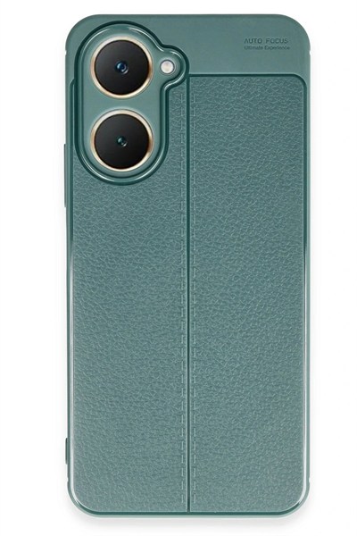 Mey İthalat®  Vivo Y18 Kılıf Auto Focus Kapak - Koyu Yeşil