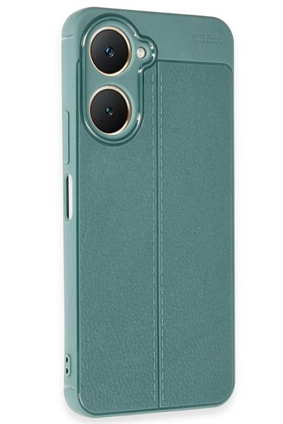 Mey İthalat®  Vivo Y18 Kılıf Auto Focus Kapak - Koyu Yeşil