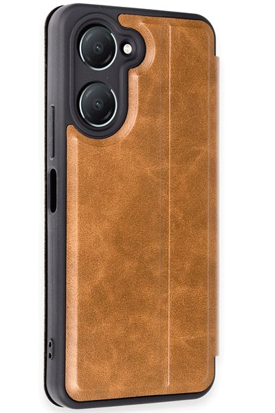 Mey İthalat®  Vivo Y18 Kılıf Flip Cover - Taba