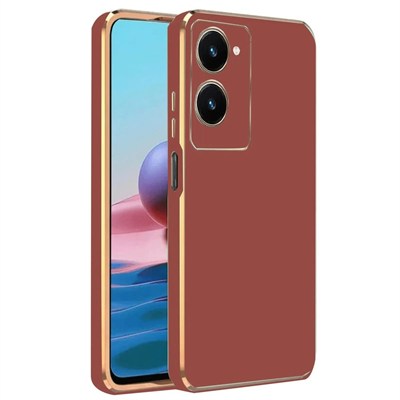 Mey İthalat®  Vivo Y18 Kılıf Volet Silikon - Kırmızı