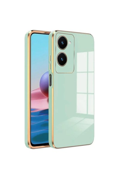 Mey İthalat®  Vivo Y18 Kılıf Volet Silikon - Açık Yeşil