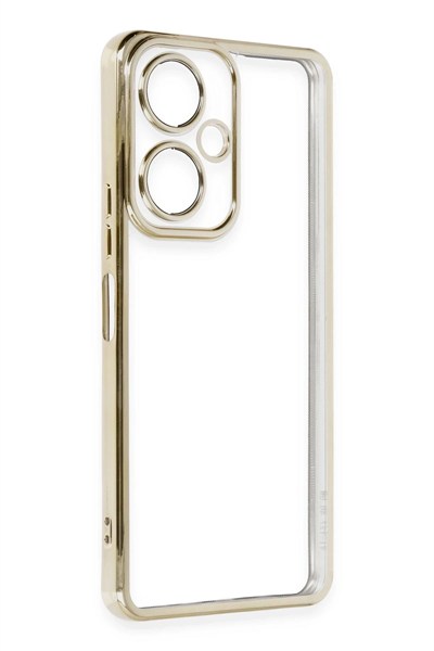 Mey İthalat®  Vivo Y27 Kılıf  Lensli Silikon - Gold