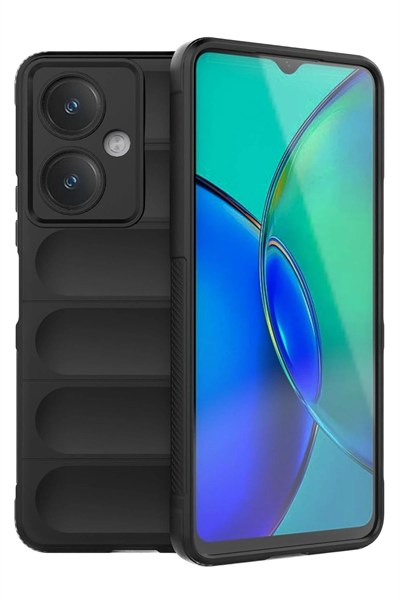 Mey İthalat®  Vivo Y27 Kılıf Optimum Silikon - Siyah