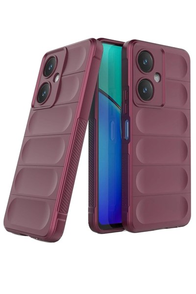 Mey İthalat®  Vivo Y27 Kılıf Optimum Silikon - Bordo
