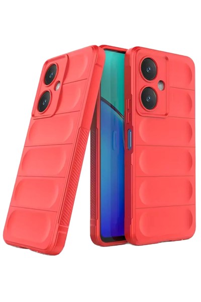 Mey İthalat®  Vivo Y27 Kılıf Optimum Silikon - Kırmızı