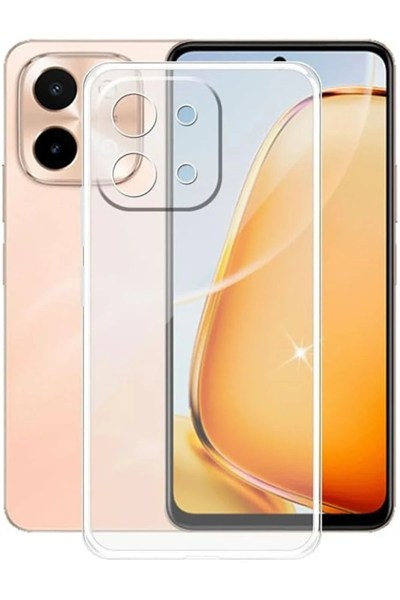 Mey İthalat®  Vivo Y28 Kılıf Lüx Şeffaf Silikon