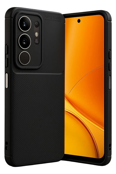 Mey İthalat®  Vivo Y29 4G Auto Focus Karbon Kapak - Siyah