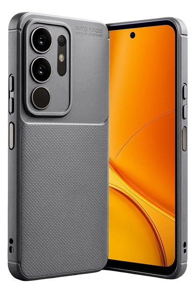Mey İthalat®  Vivo Y29 4G Auto Focus Karbon Kapak - Gri
