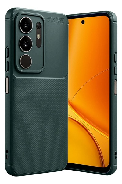 Mey İthalat®  Vivo Y29 4G Auto Focus Karbon Kapak - Koyu Yeşil