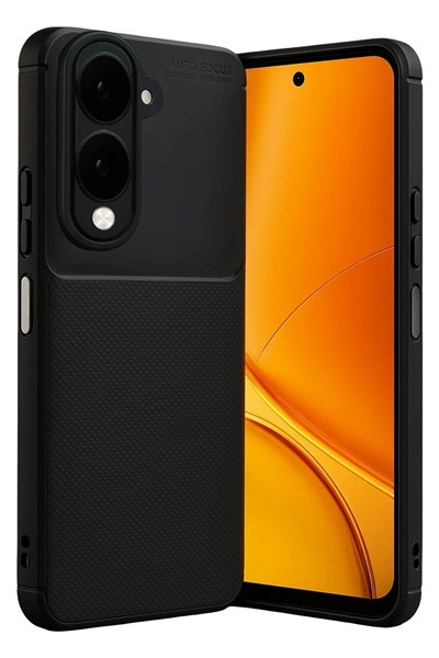 Mey İthalat®  Vivo Y29S Auto Focus Karbon Kapak - Siyah