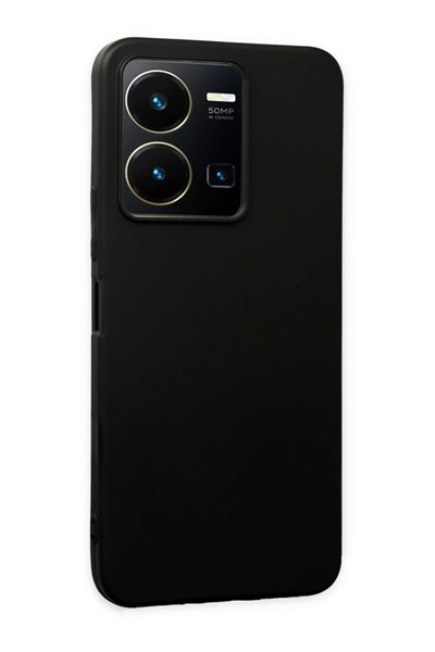Mey İthalat®  Vivo Y35 Kılıf First Silikon - Siyah