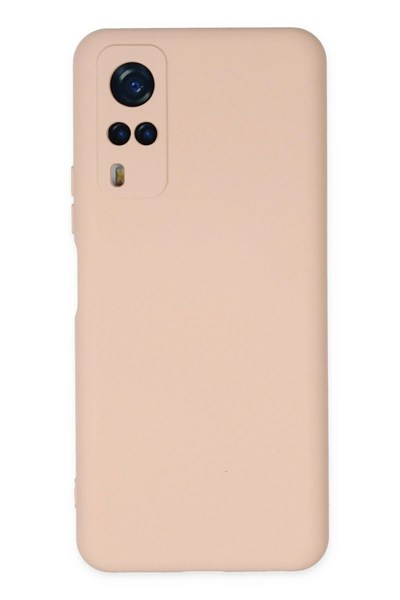 Mey İthalat®  Vivo Y53S Kılıf Nano içi Kadife Silikon - Pudra