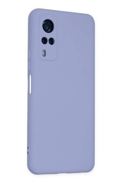 Mey İthalat®  Vivo Y53S Kılıf Nano içi Kadife Silikon - Lila