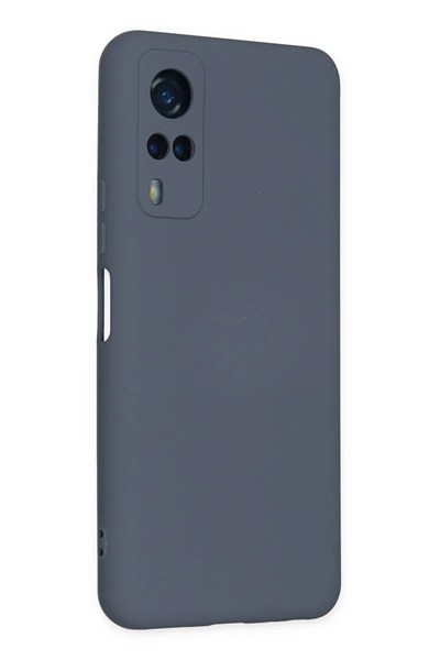 Mey İthalat®  Vivo Y53S Kılıf Nano içi Kadife Silikon - Gri