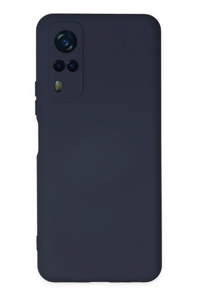 Mey İthalat®  Vivo Y53S Kılıf Nano içi Kadife Silikon - Lacivert