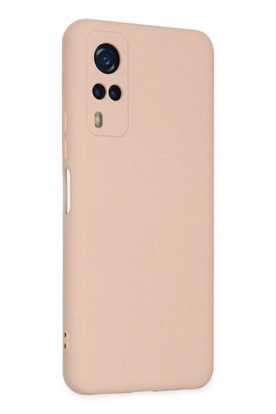 Mey İthalat®  Vivo Y53S Kılıf Nano içi Kadife Silikon - Pudra