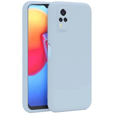 Mey İthalat®  Vivo Y53S Kılıf Nano içi Kadife Silikon - Buz Mavi