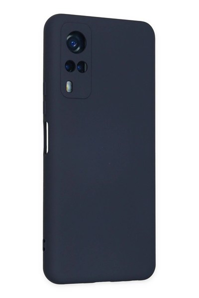 Mey İthalat®  Vivo Y53S Kılıf Nano içi Kadife Silikon - Lacivert