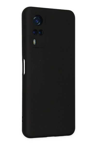 Mey İthalat®  Vivo Y53S Kılıf Nano içi Kadife Silikon - Siyah