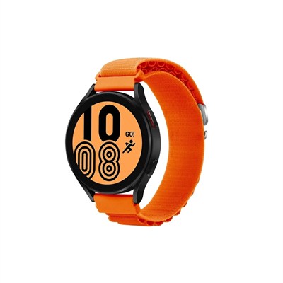 Mey İthalat®  Watch 20mm KR410 Kumaş Kordon - Turuncu
