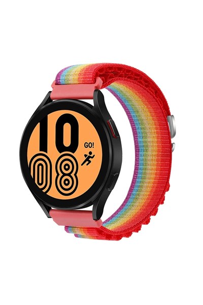 Mey İthalat®  Watch 20mm KR410 Kumaş Kordon - Gökkuşağı 1