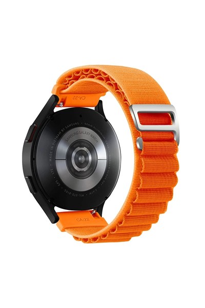 Mey İthalat®  Watch 20mm KR410 Kumaş Kordon - Turuncu
