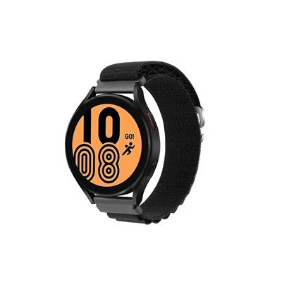 Mey İthalat®  Watch 20mm KR410 Kumaş Kordon - Siyah