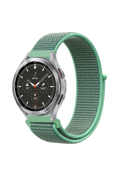 Mey İthalat®  Watch 22mm Hasırlı Cırtcırtlı Kordon - Turkuaz1