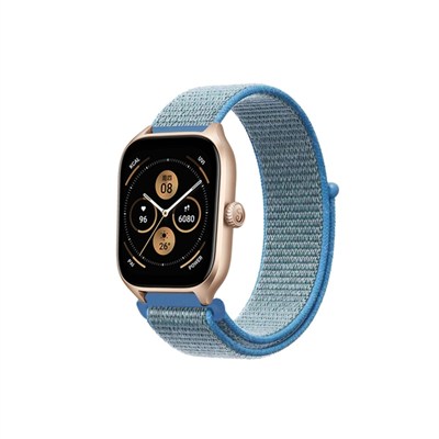 Mey İthalat®  Watch 22mm Hasırlı Cırtcırtlı Kordon - Turkuaz